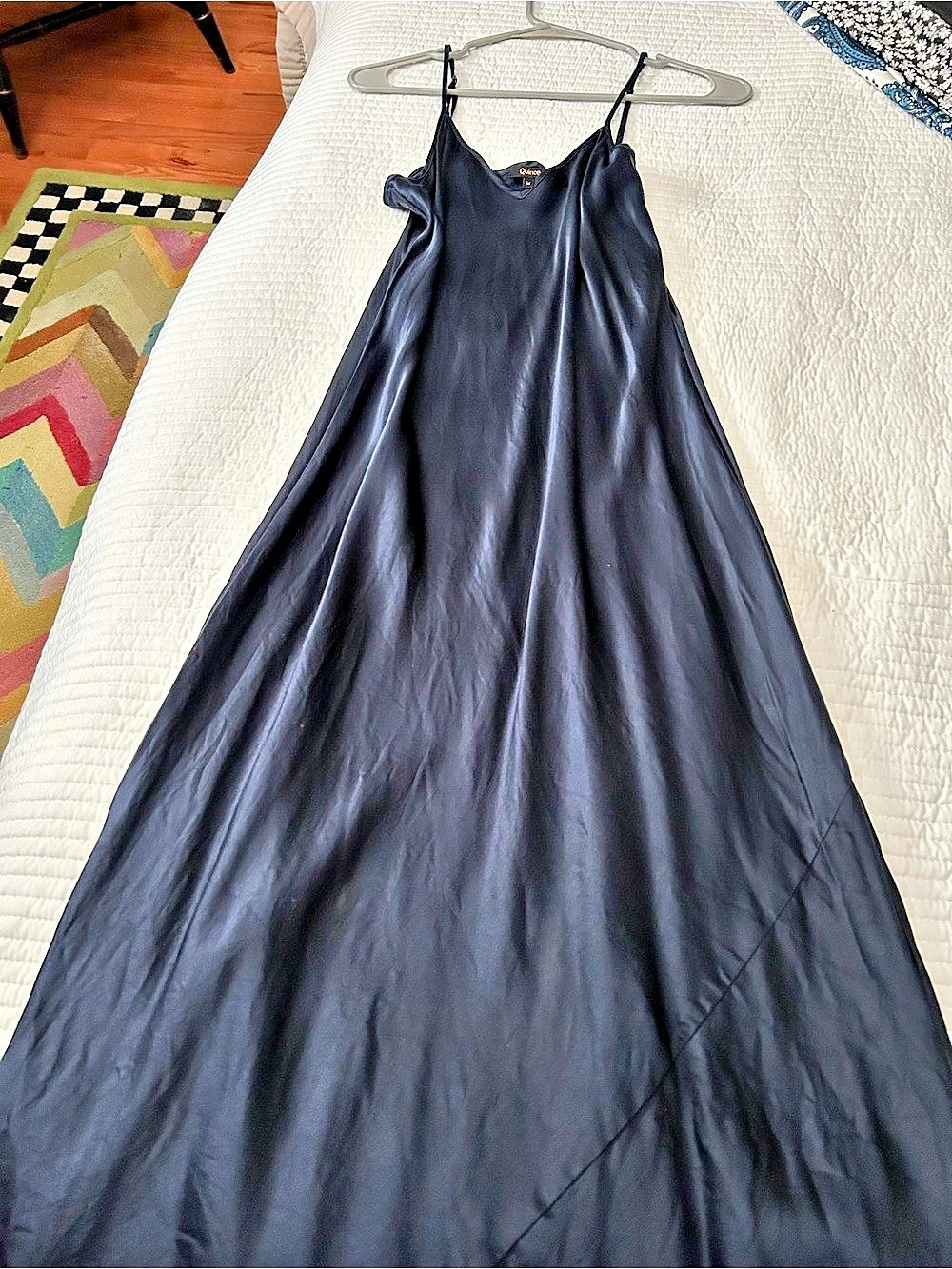 Quince Blue Midi Dress Size Medium